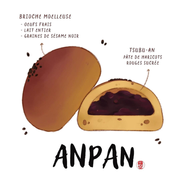 Anpan oshii keki lyon patisseries dessiné lyon
