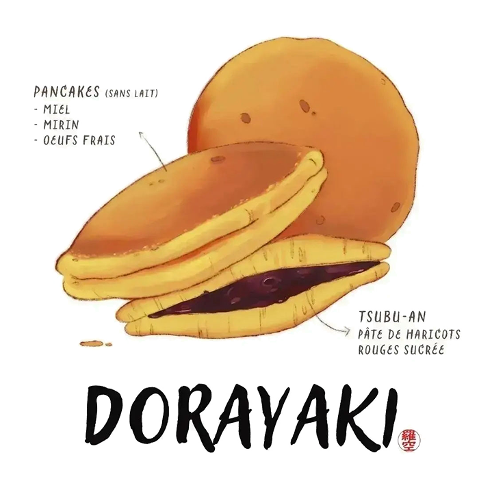 Dorayaki keki lyon patisseries dessiné lyon