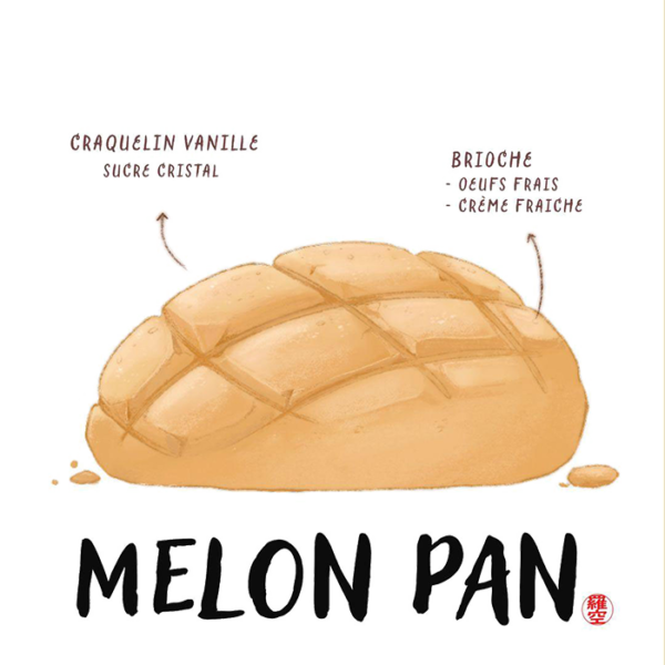 Melon Pan oshii keki lyon patisseries dessiné lyon